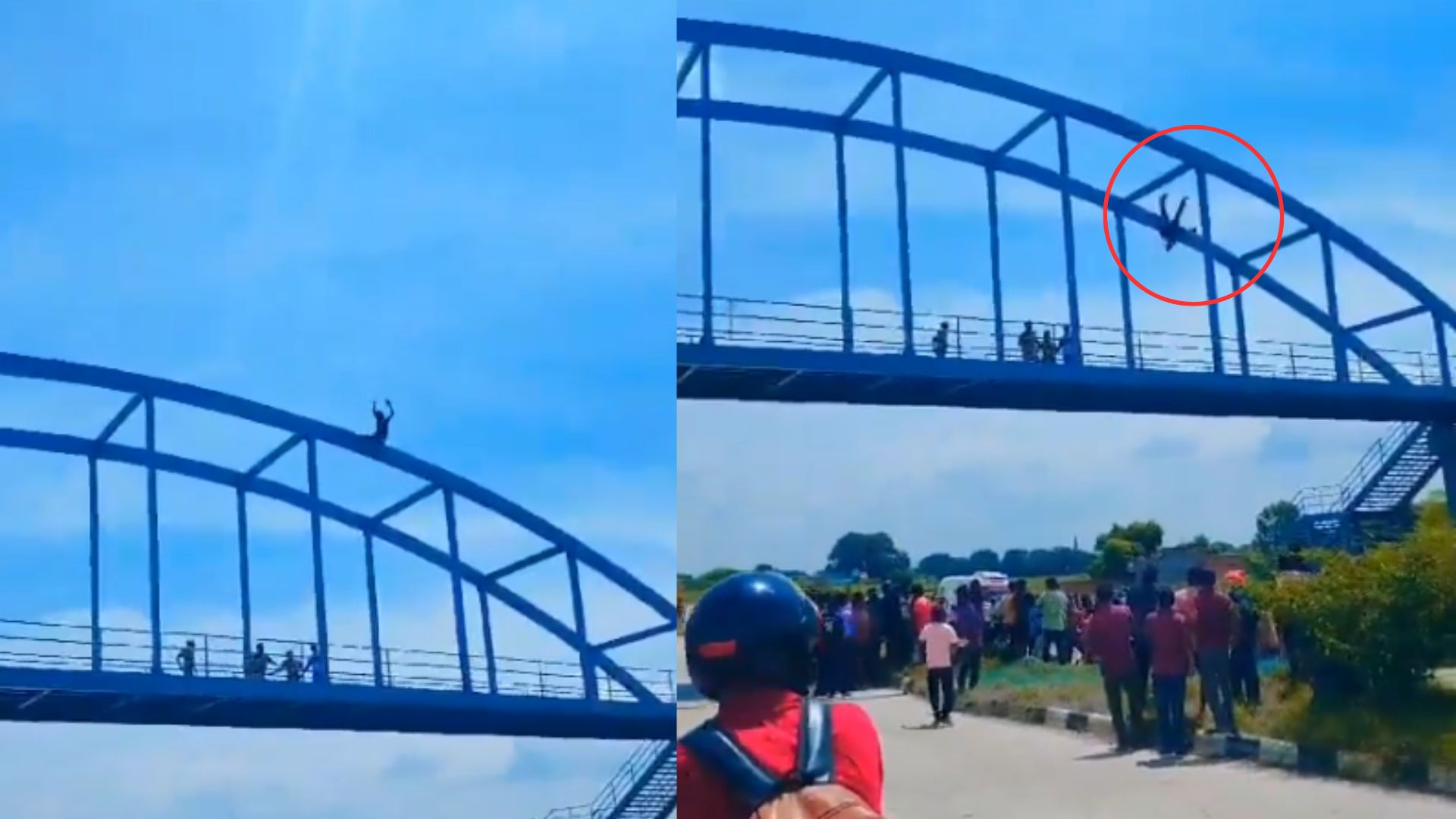 Hombre acusado de robar a un niño se quita la vida saltando de un puente peatonal
