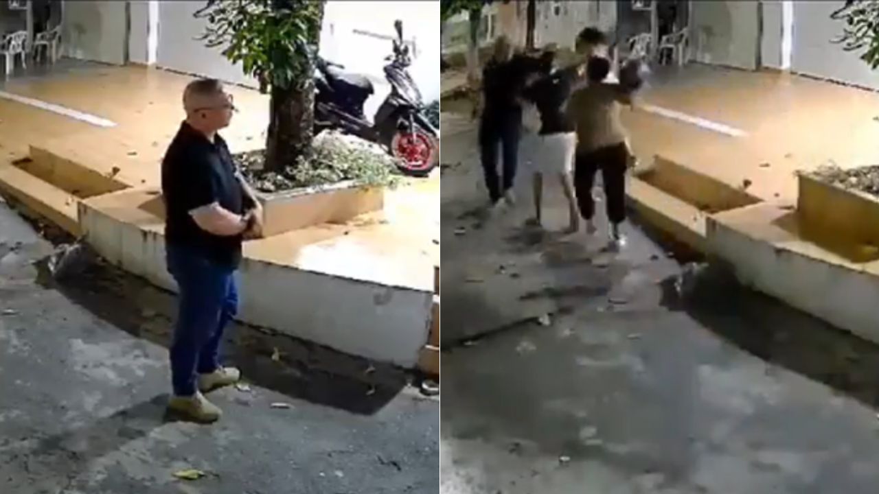 Revelan video donde hombre muere tras ser atacado con un casco por una mujer