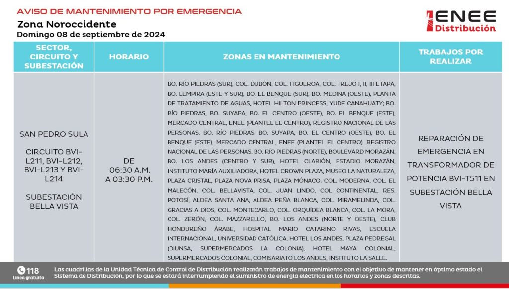 Lista de colonias que no tendrán luz mañana