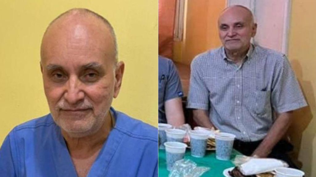 Dos fotografías del doctor Javier Matute Paz