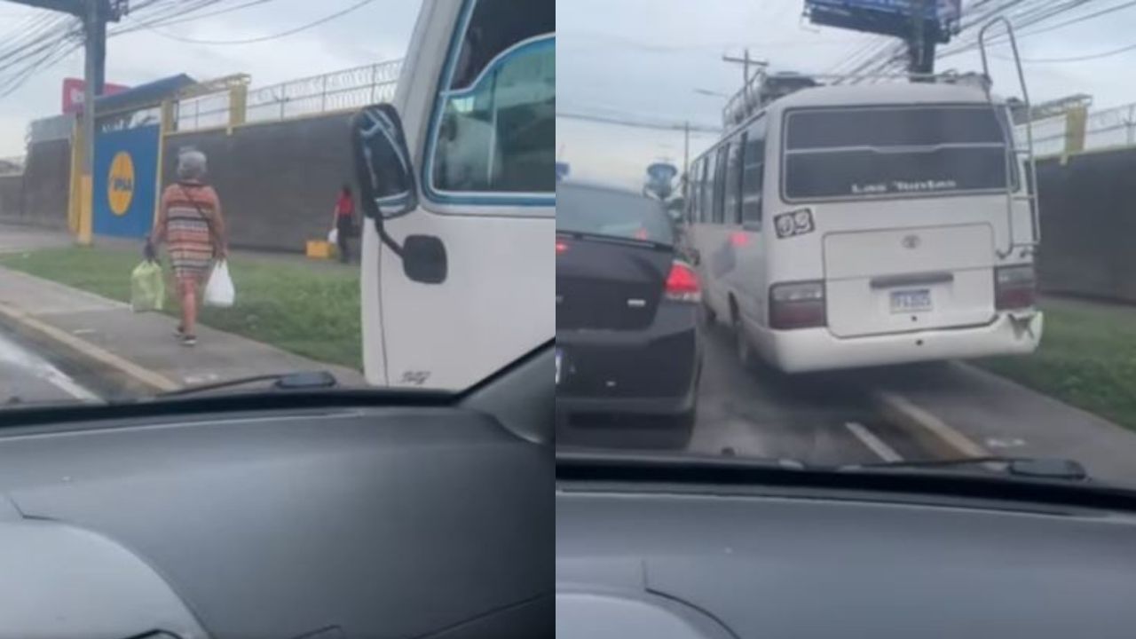 Sancionan conductor de 'rapidito' en SPS que casi atropella a una anciana: video