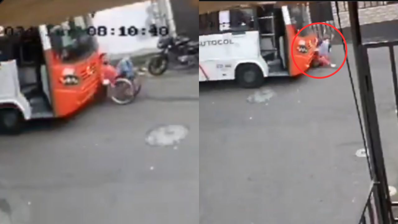 Autobús atropella a hombre que circulaba por la calle en silla de ruedas