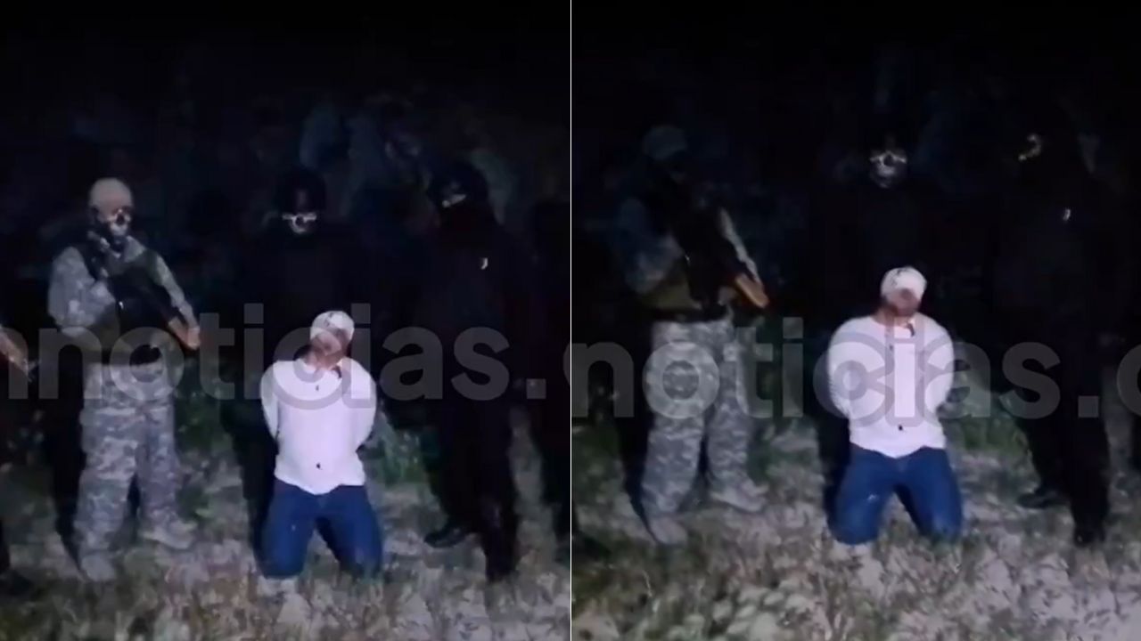Revelan video de cártel mexicano interrogando a rival por 'calentar' una plaza