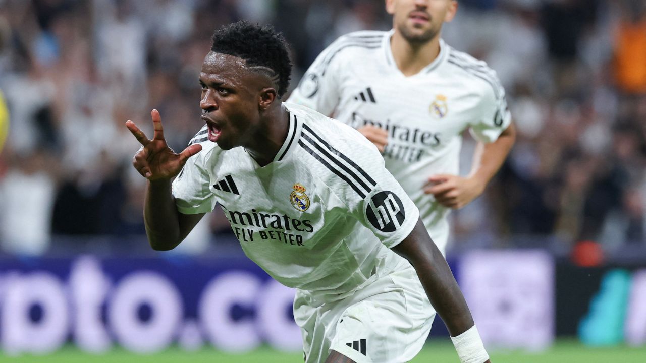 Con 'hat-trick' de Vinicius Jr., Real Madrid golea al Borussia Dortmund en la Champions League