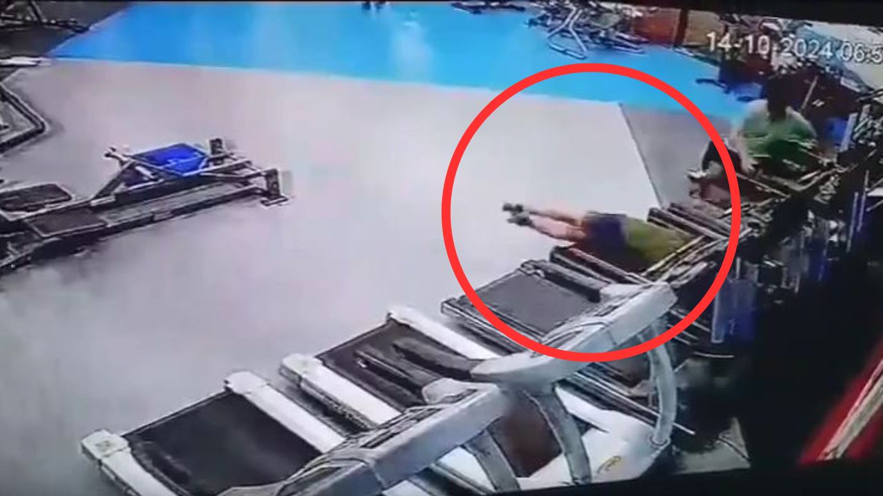 Video revela cuando hombre muere mientras se ejercitaba en una caminadora