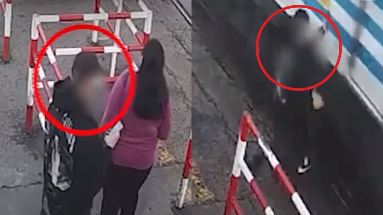 Hombre casi muere arrastrado por un tren por ir distraído en su celular