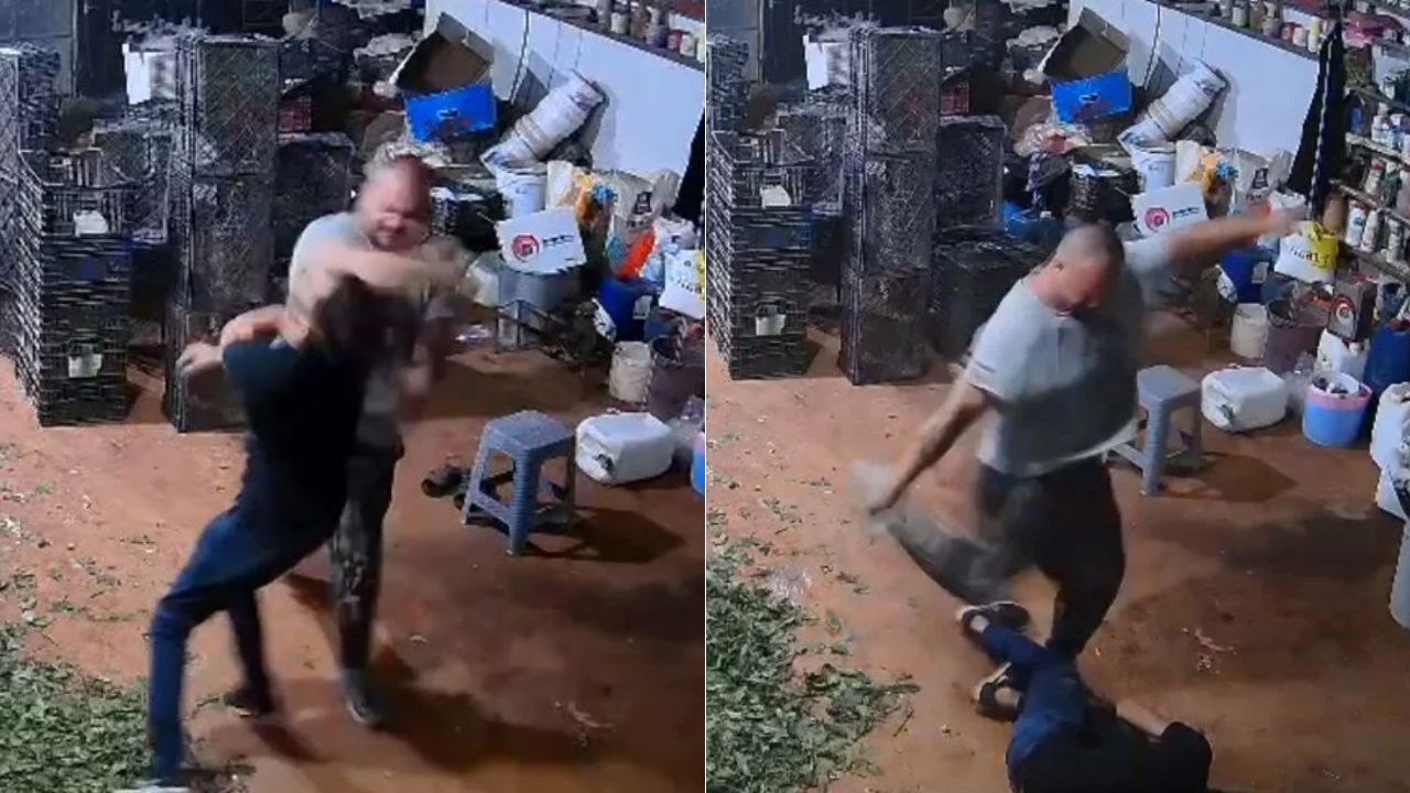 Captan momento en que hombre golpea brutalmente a florista por una fotografía; quedó con muerte cerebral