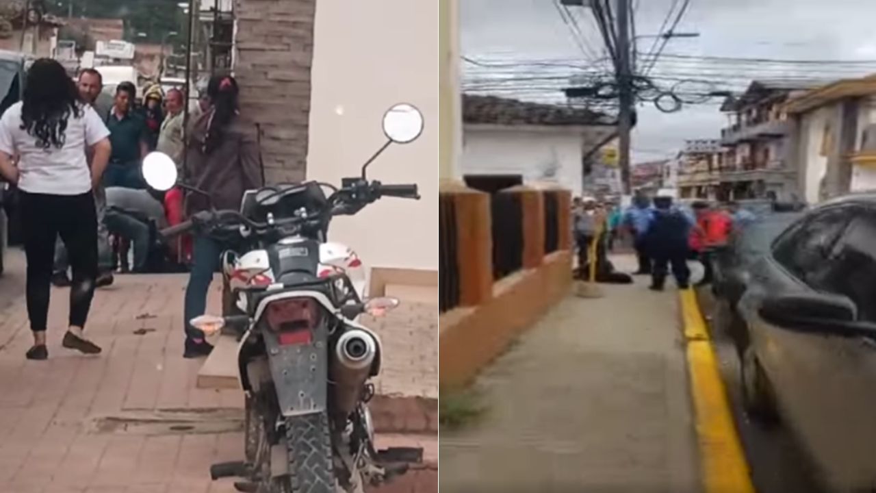 Momento en que casi linchan a ladrón que robaba en una casa en La Esperanza, Intibucá