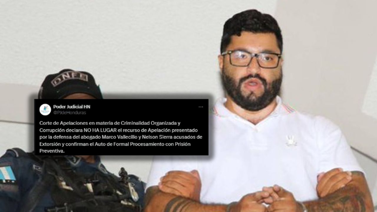 No aceptan la apelación presentada por defensa de Marco Vallecillo