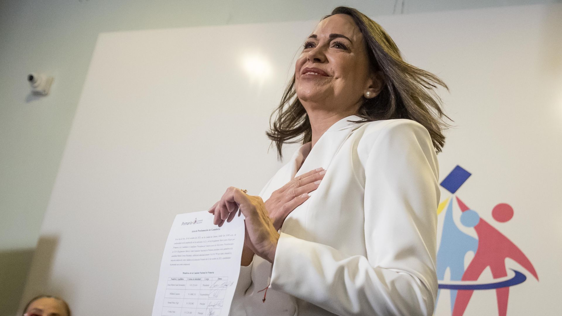 María Corina Machado dice que sigue la lucha para cobrar la victoria electoral