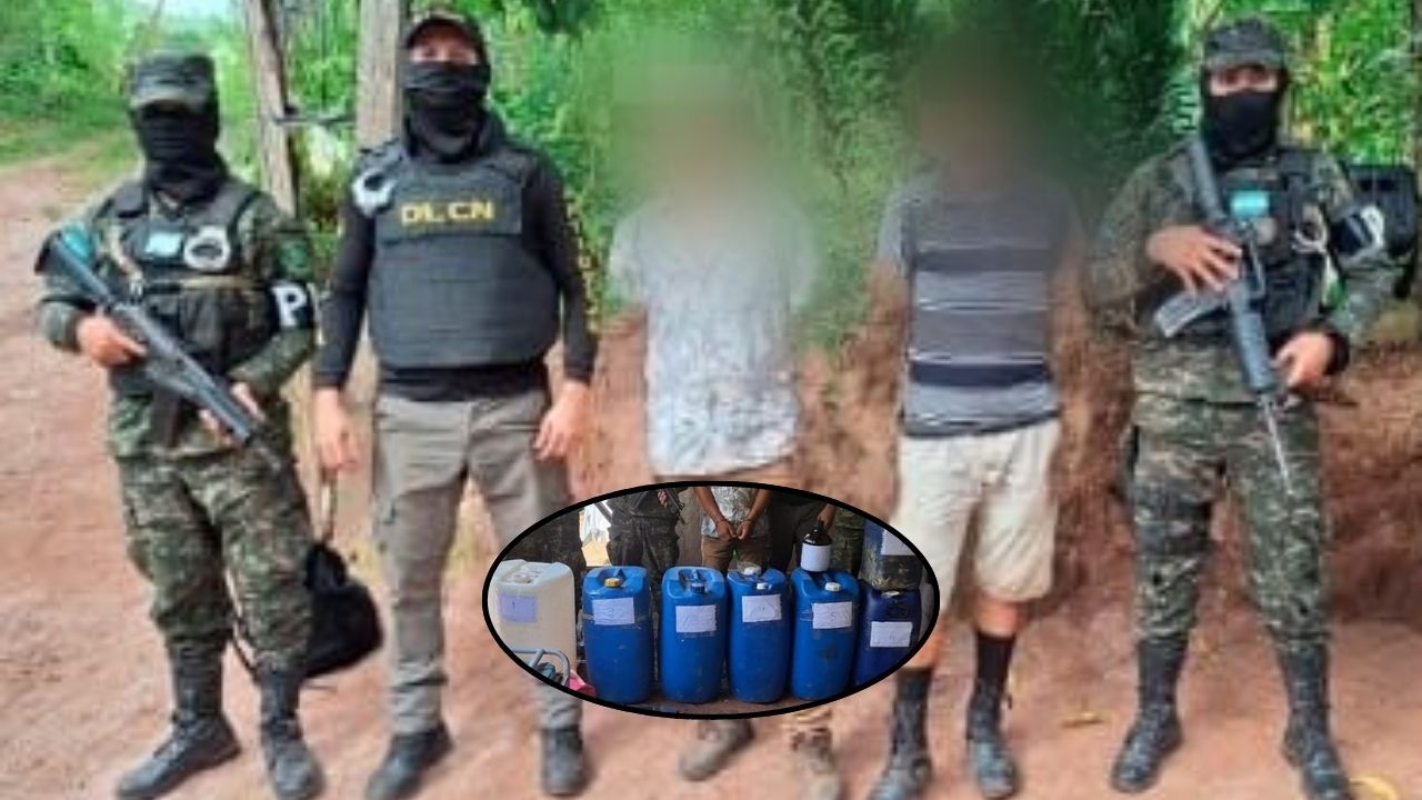 Desmantelan 'narcolaboratorio' y capturan a dos sospechosos en Colón