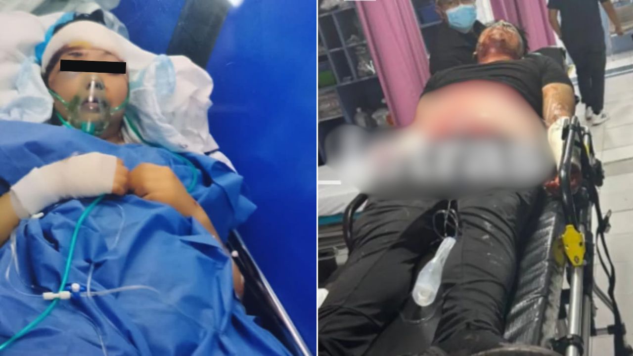 Pareja de policías se atacan con cuchillo; ella estaba embarazada y él termina con órganos expuestos