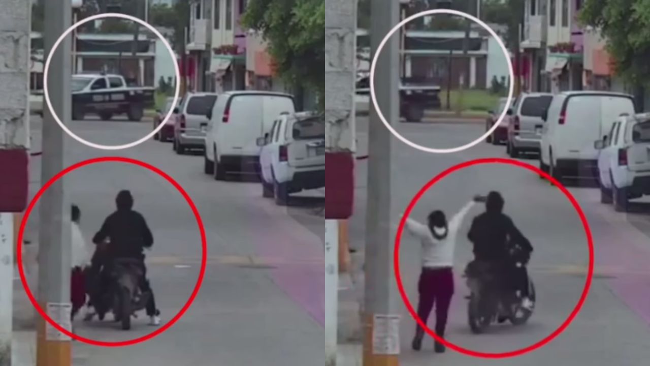 Exponen a patrulla policial que evadió momento en que asaltan a una mujer
