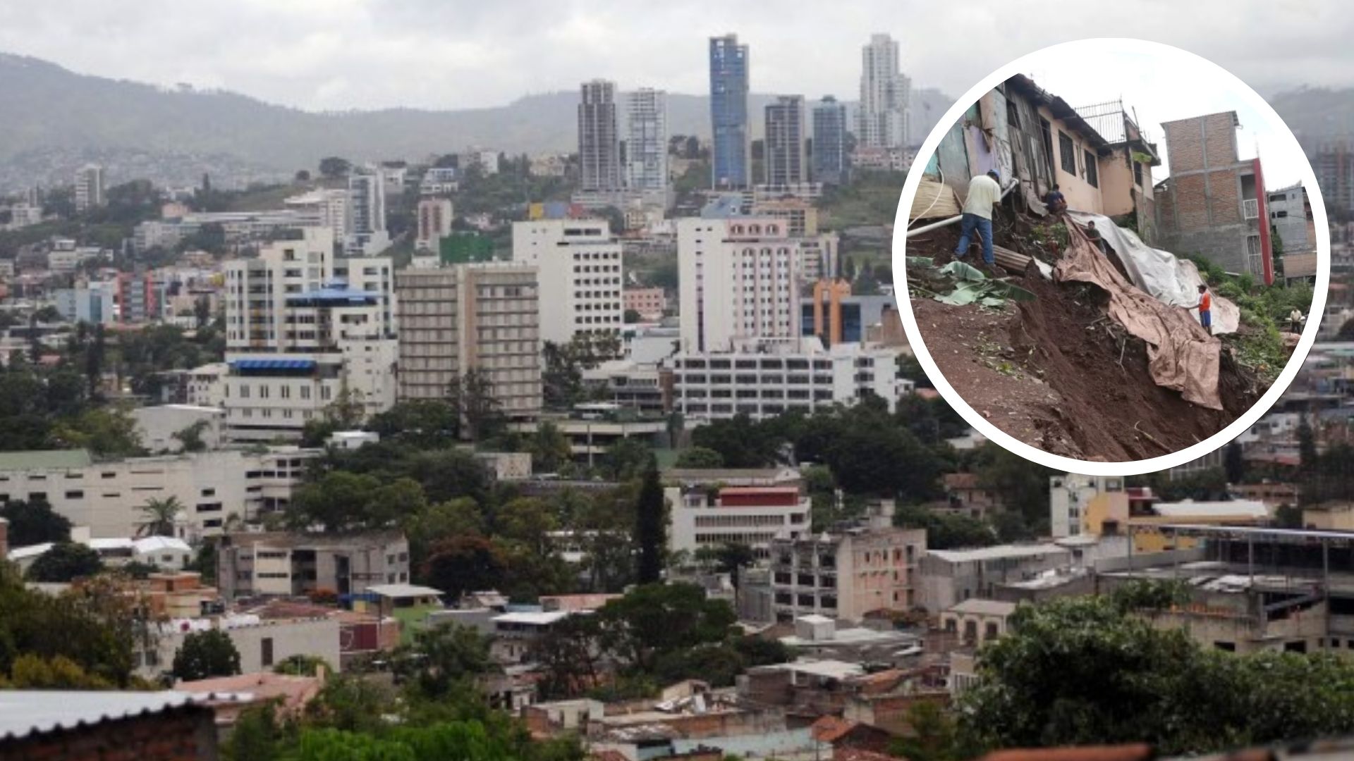 65% de Distrito Central es vulnerable, dice Aldana ante presencia de lluvias