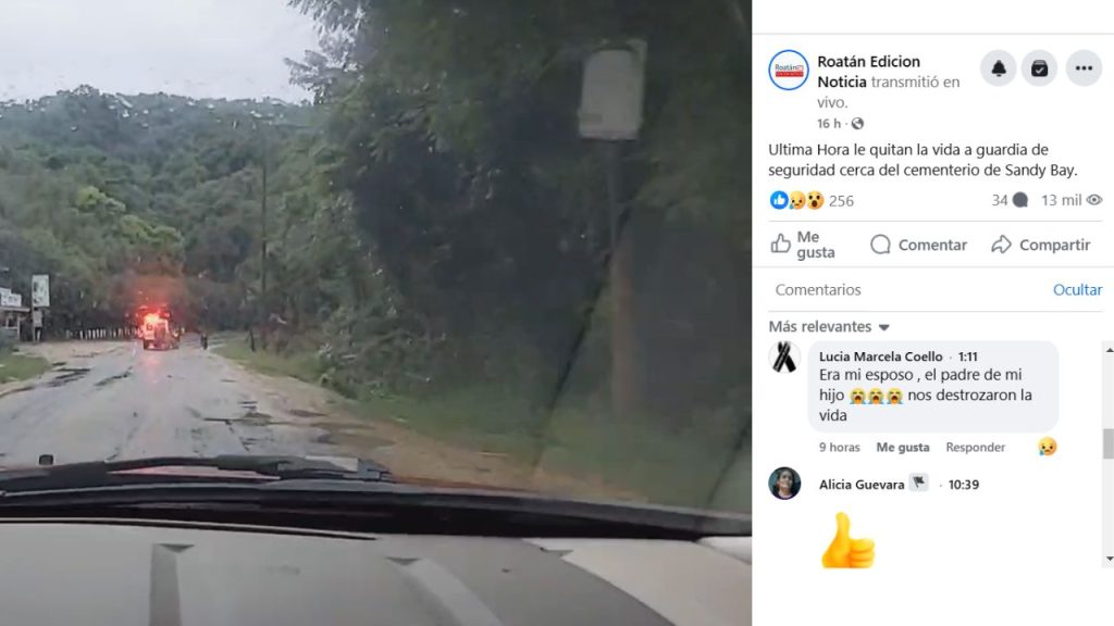 Captura de pantalla donde se lee el comentario