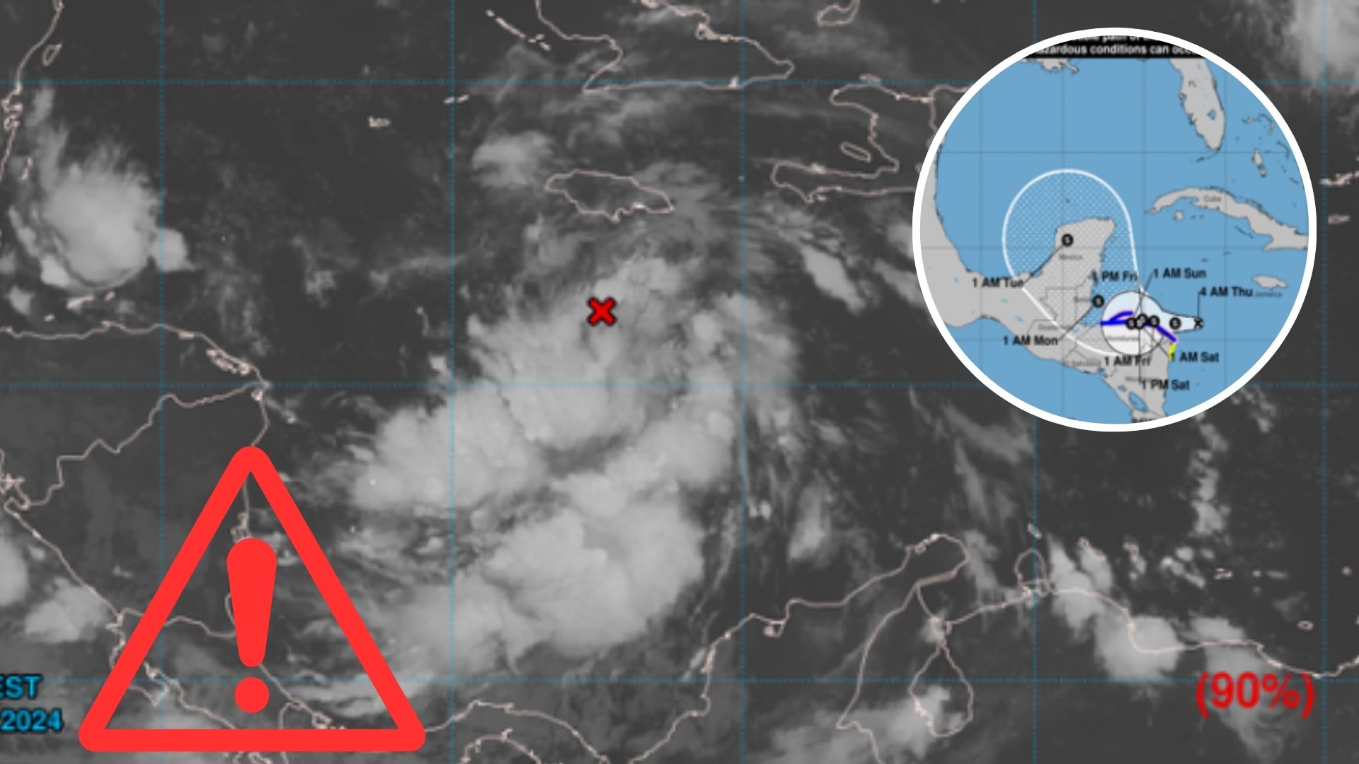 Tormenta Sara pone en alerta a Honduras: riesgo de lluvias, inundaciones y deslaves el fin de semana