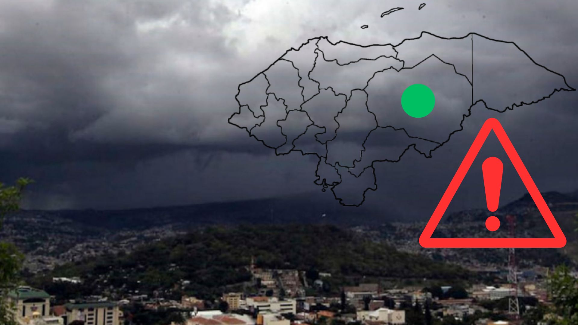 Declaran alerta verde por 48 horas en cinco departamentos de Honduras