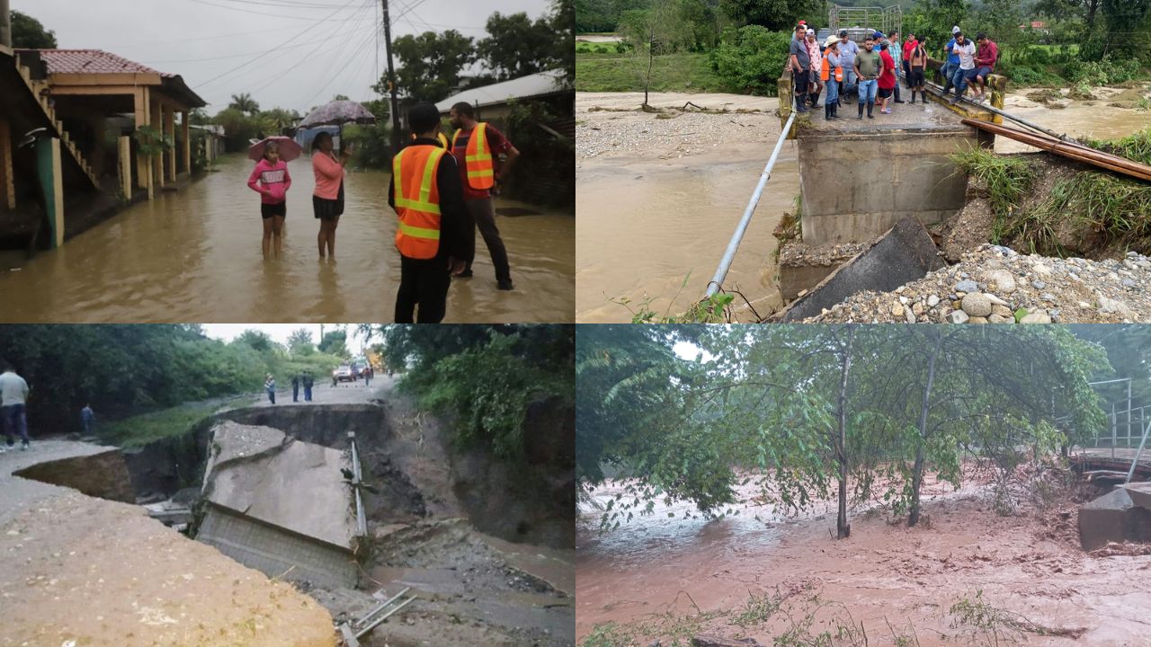 Copeco: Cortés pasa a alerta roja, Choluteca y Valle, a amarilla