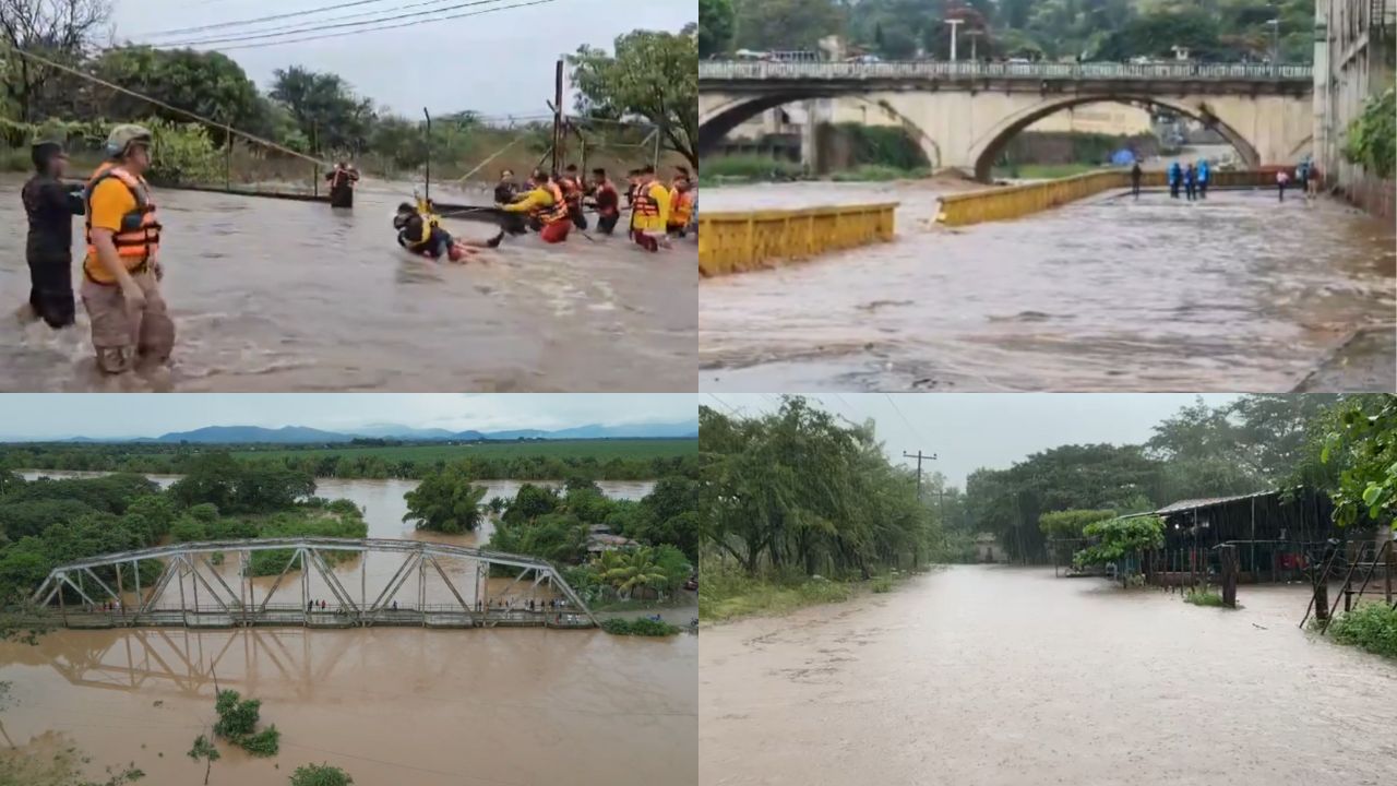 Suben alertas en cuatro departamentos por Sara, que deja más de 85 mil afectados en Honduras