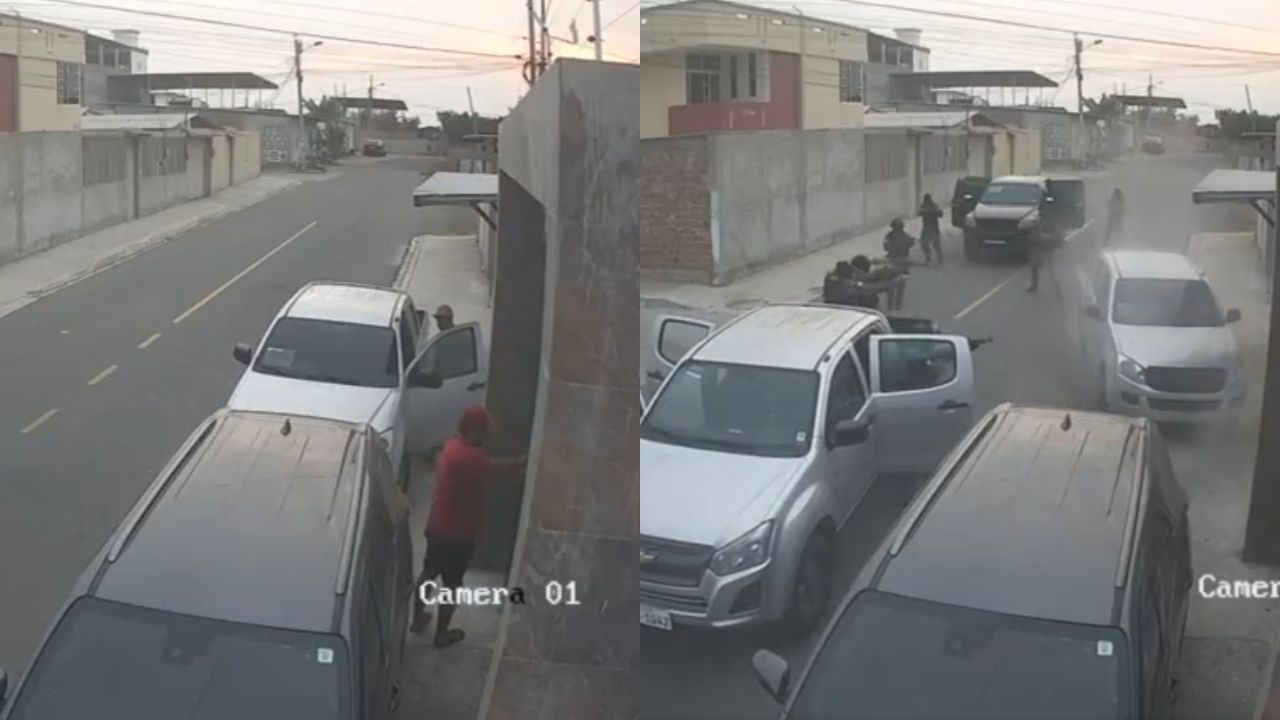 VIDEO: Sicarios fuertemente armados matan a hermanos dentro de pickup