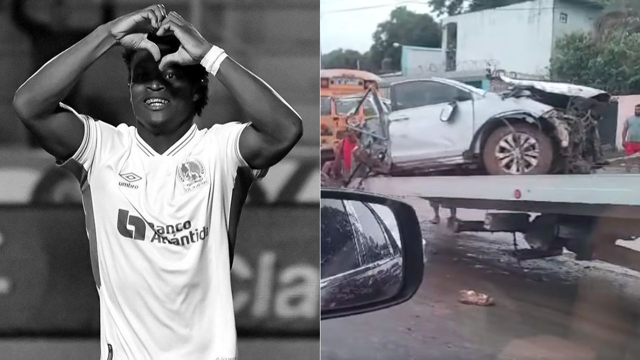 Revelan cómo quedó la camioneta de Demetri Gordon, jugador de Olimpia, tras accidente en que falleció