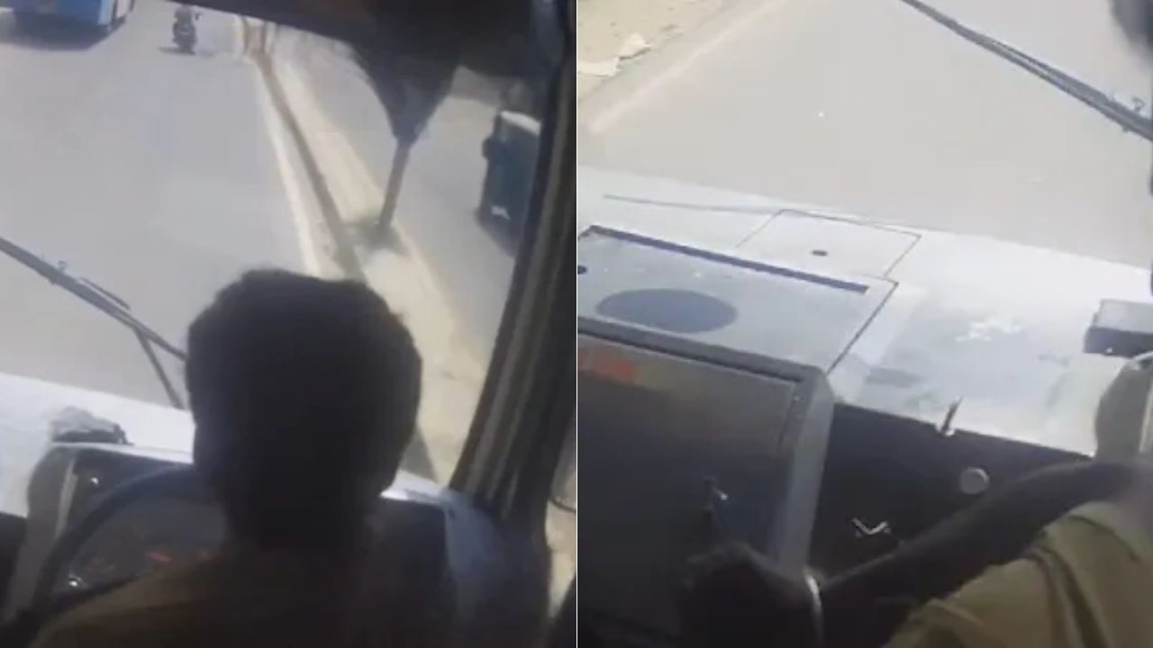 Imagen de Conductor muere repentinamente cuando manejaba bus lleno de pasajeros en carretera: video