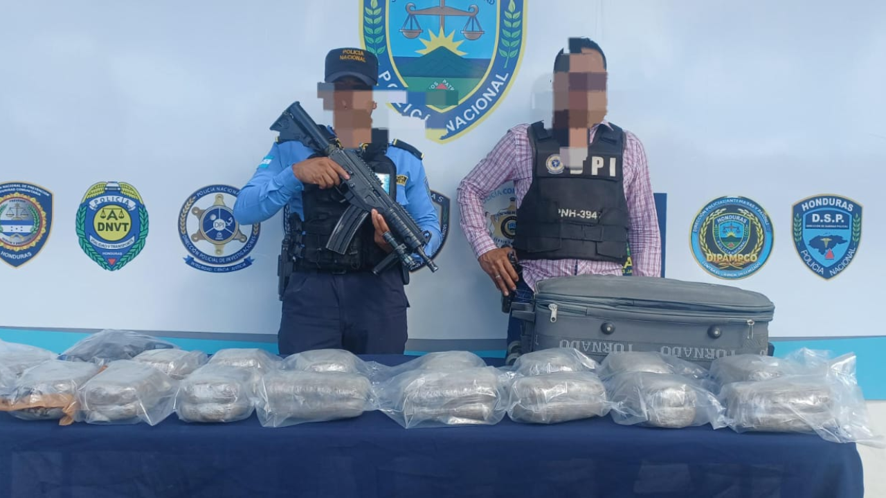 Decomisan 33 libras de supuesta marihuana en Santa Rosa de Copán