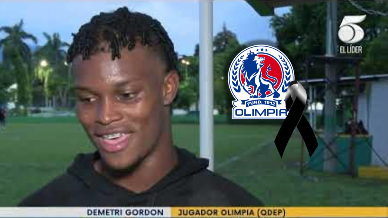 Demetri Gordon, jugador de Olimpia, fallece en fuerte accidente vial
