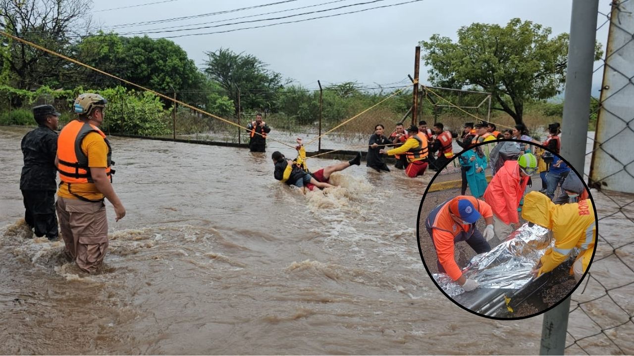 110,000 personas afectadas y un muerto dejan lluvias de tormenta Sara en Honduras