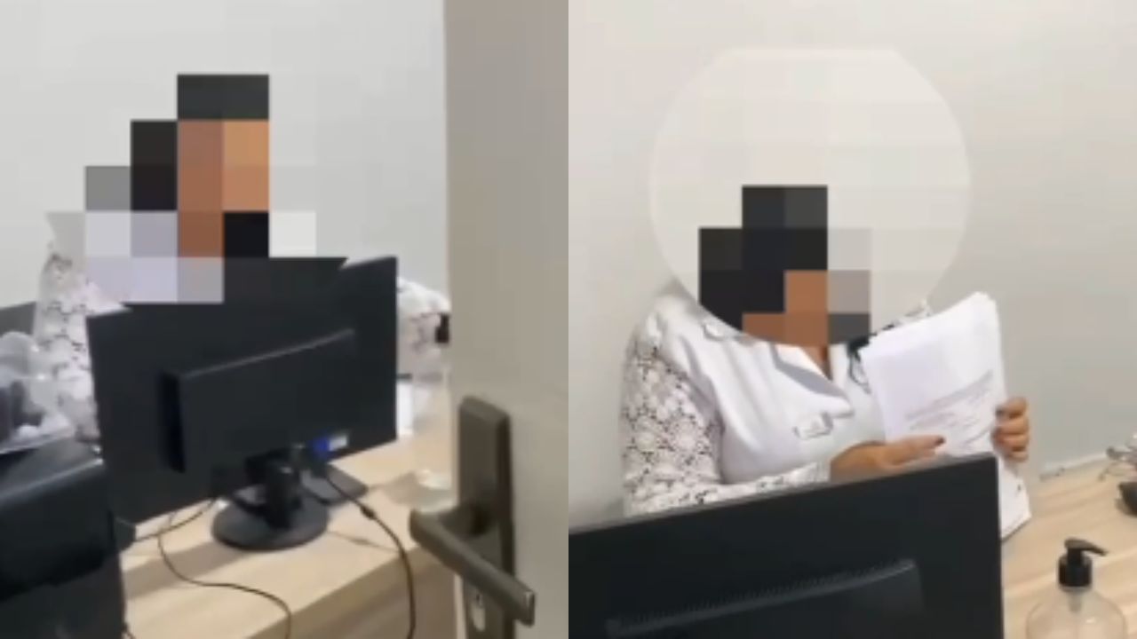 Capturan a falsa doctora en plena consulta médica; detención es grabada por policía