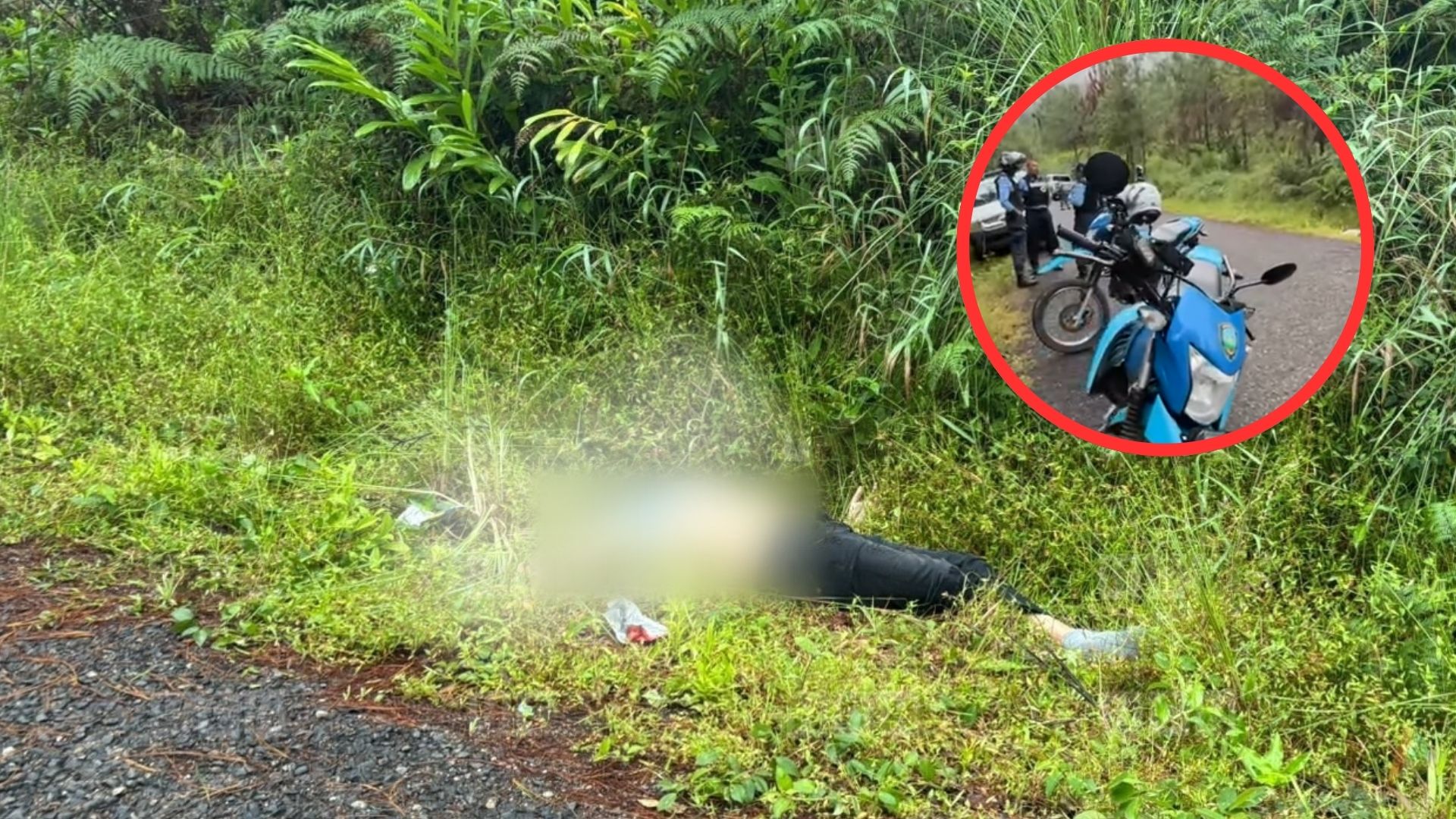 Hallan sin vida a hombre a quien habrían asfixiado en la carretera hacia La Tigra