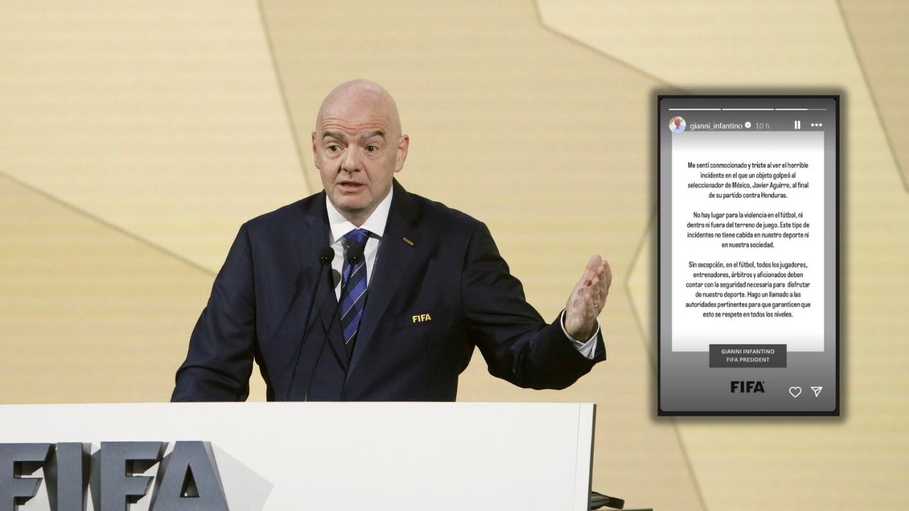 'Conmovido y triste' reacciona Infantino tras lo ocurrido con Javier Aguirre en SPS