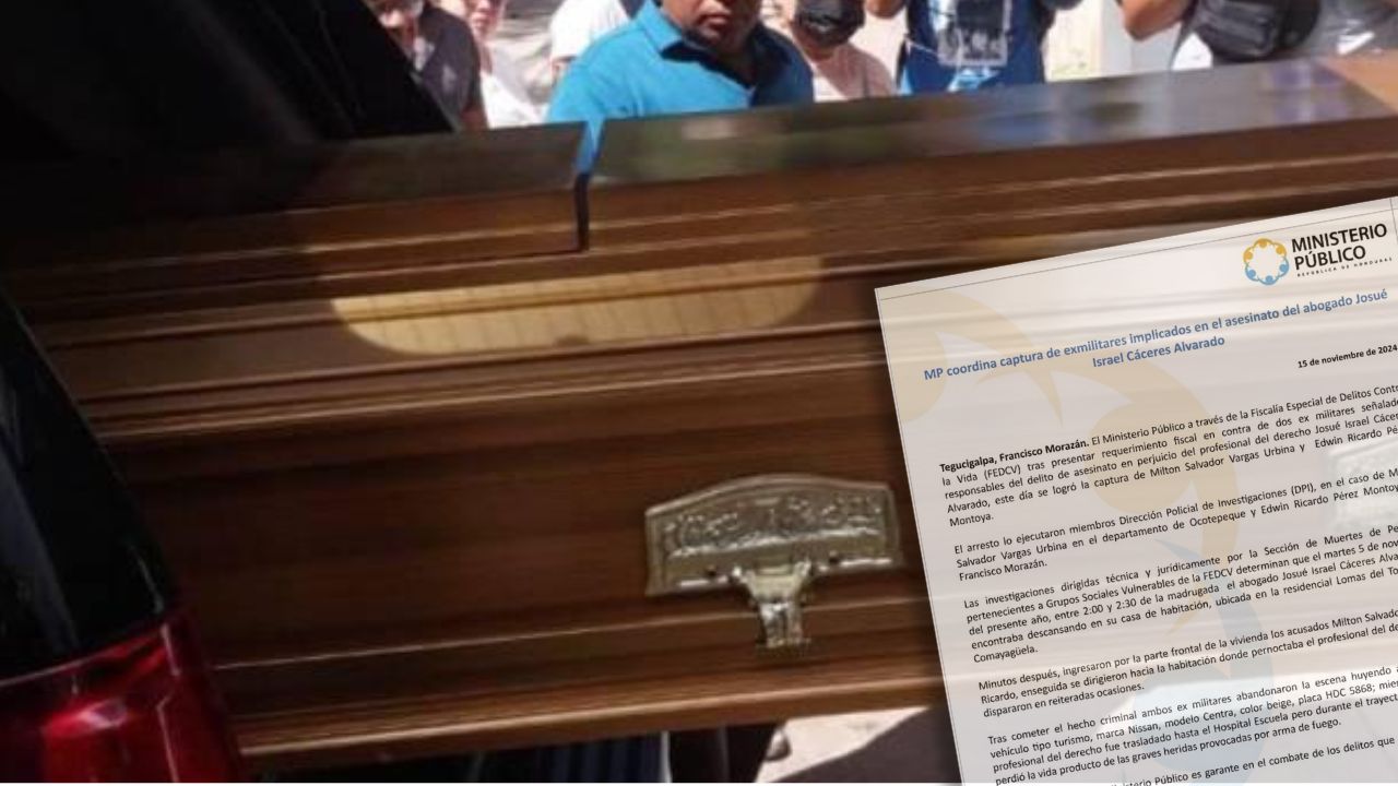 Capturan a exmilitares sospechosos en muerte de abogado Josué Israel Cáceres