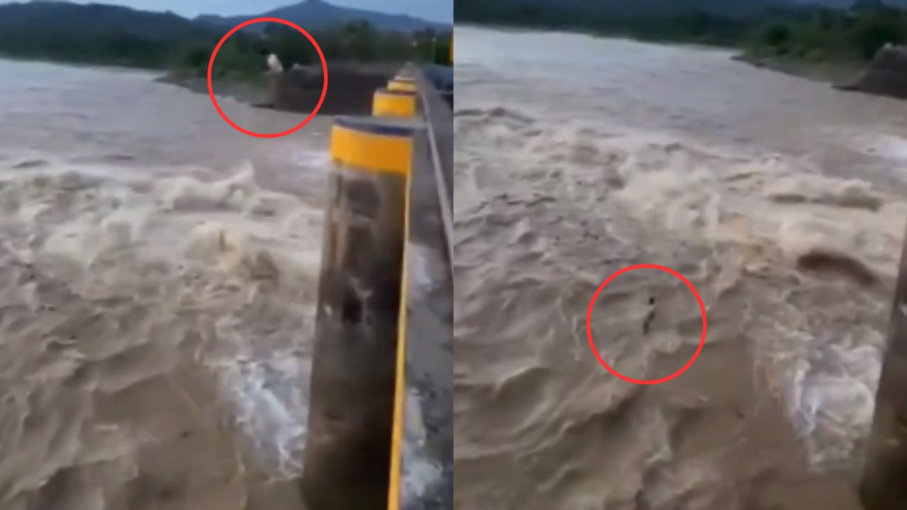 Graban a joven cuando desaparece al lanzarse a represa para nadar