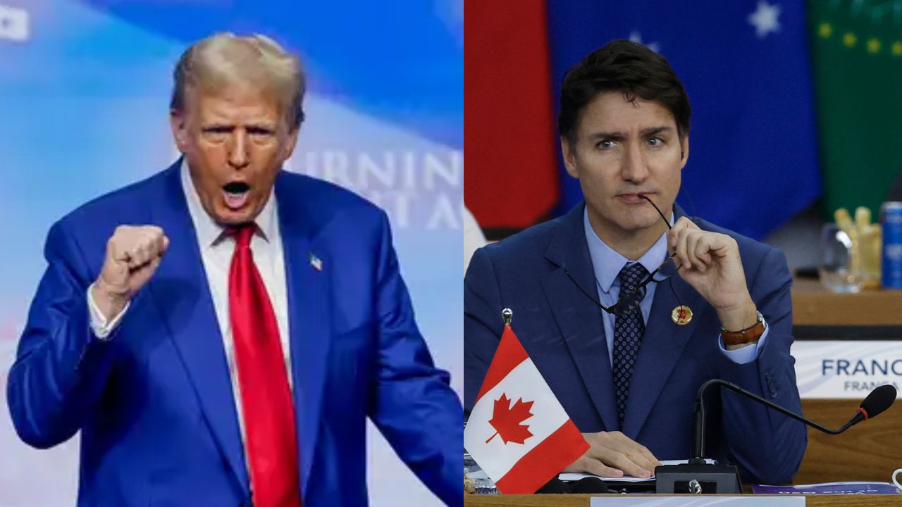 Primer Ministro de Canadá se reúne con Trump en Florida tras amenaza de aranceles