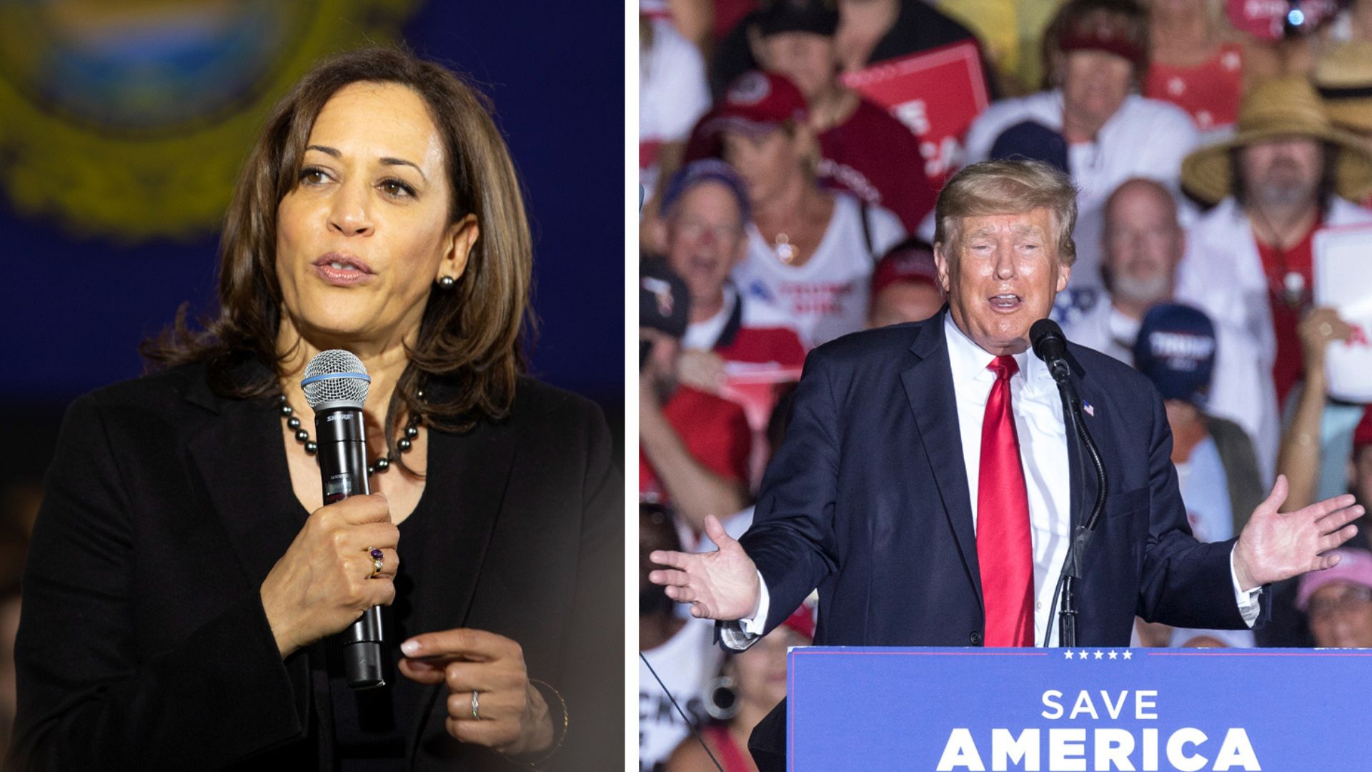 Harris y Trump llegan empatados en las encuestas y con mínima distancia en estados claves