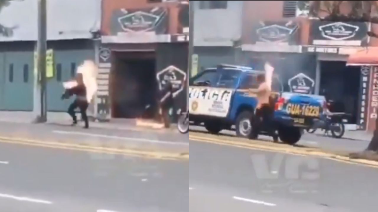Capturan a ladrón y le prenden fuego; intenta subir a patrulla para salvarse, ¿dónde pasó?