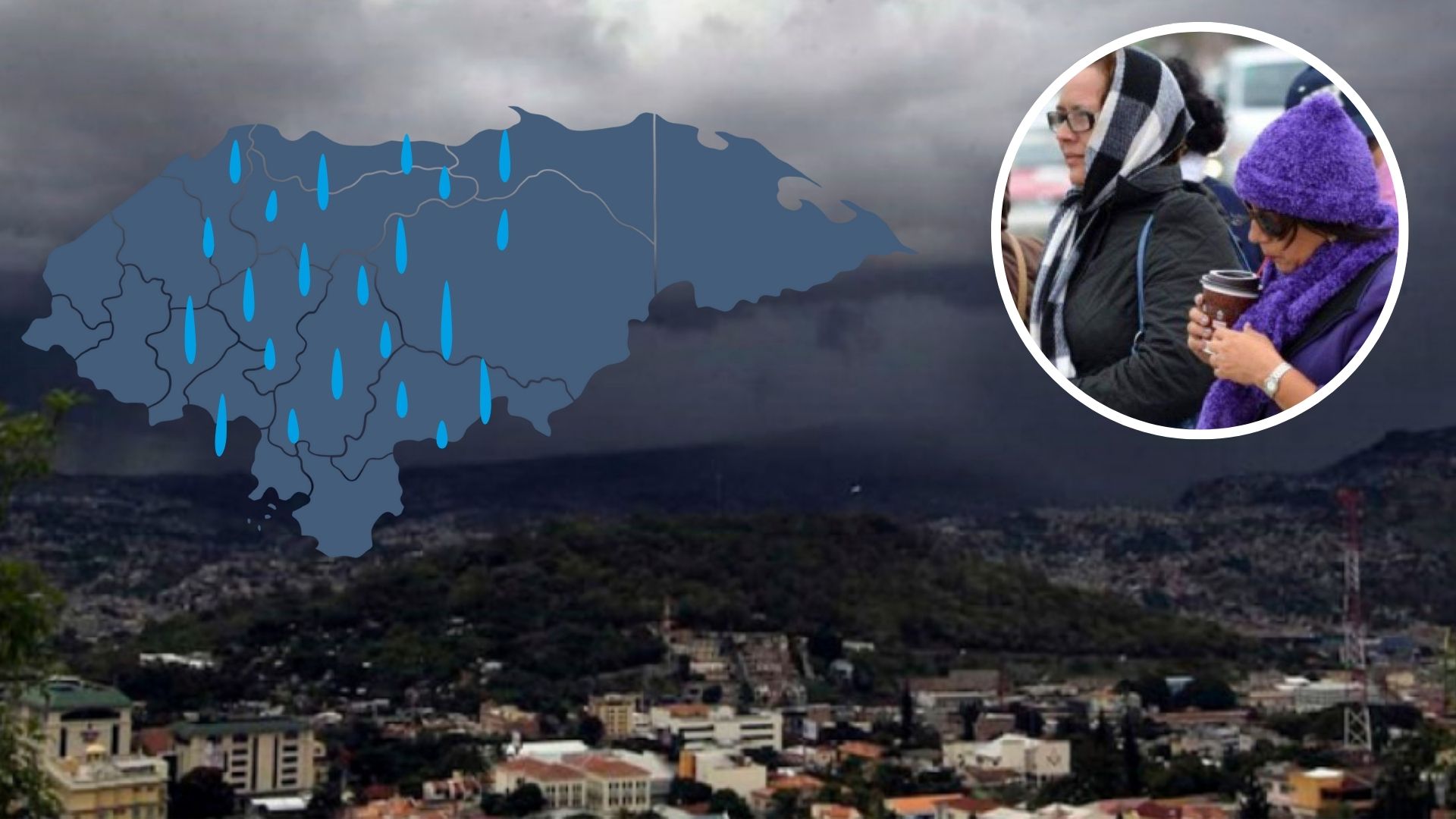 Honduras bajo advertencia por frente frío: elevan alerta roja a cuatro departamentos