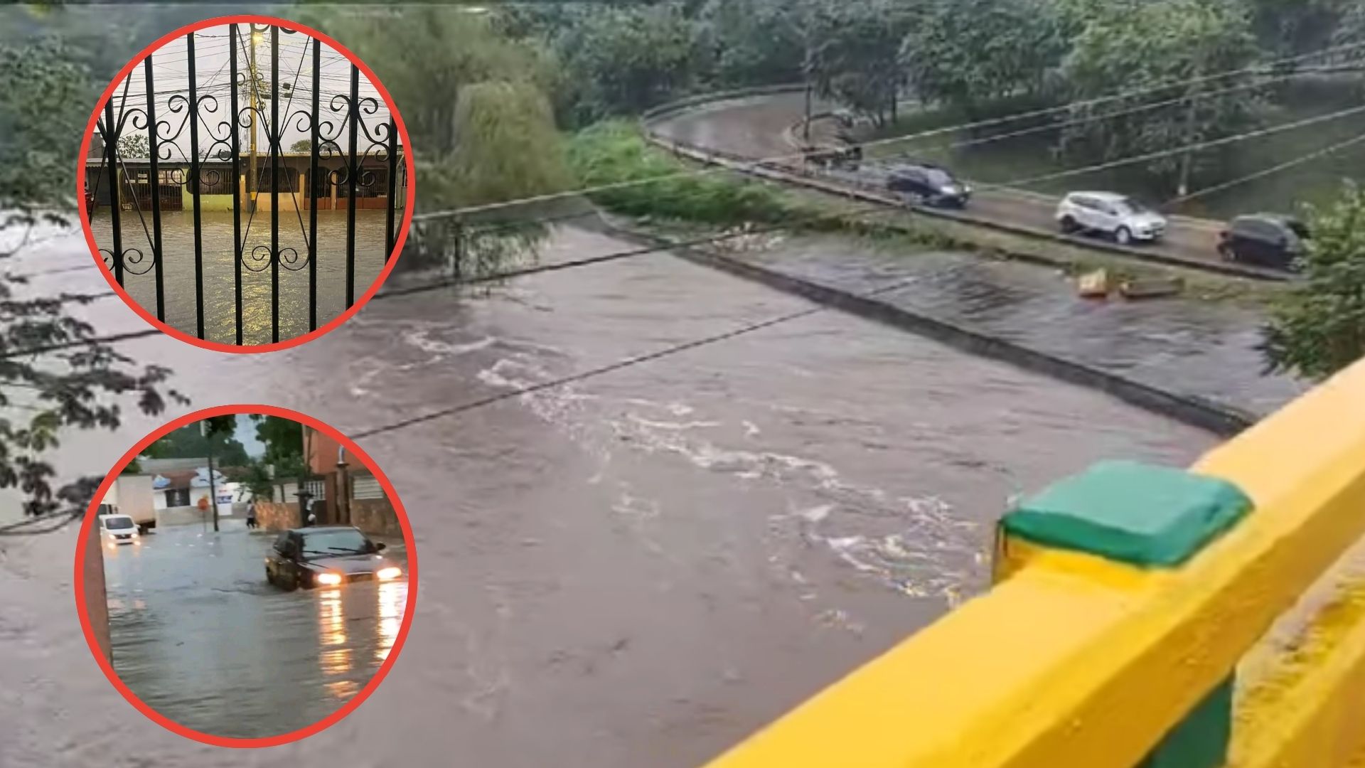 Zona norte de Honduras vuelve a inundarse: ríos se desbordan y hay comunidades incomunicadas
