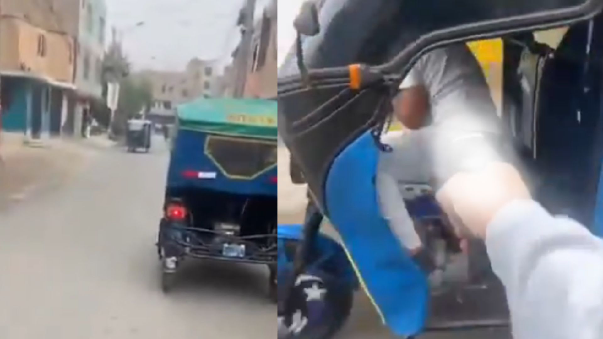 Sale a la luz video del momento en que asesinan a conductor de mototaxi