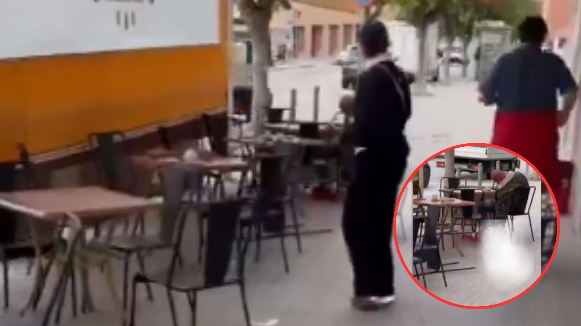 Video capta cuando matan a exentrenador de fútbol que tomaba un té en una cafetería