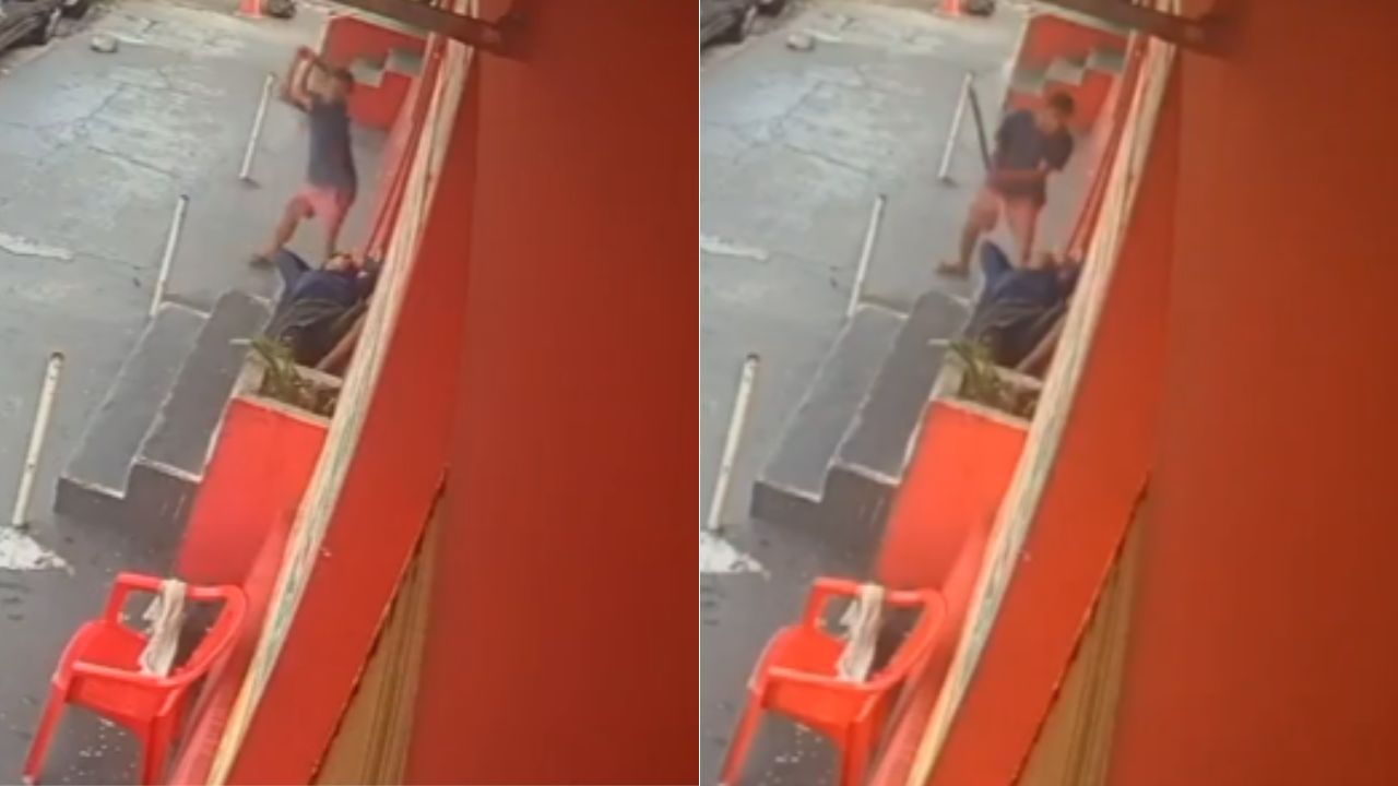 Captan momento en que mecánico mata a hombre en situación de calle mientras dormía