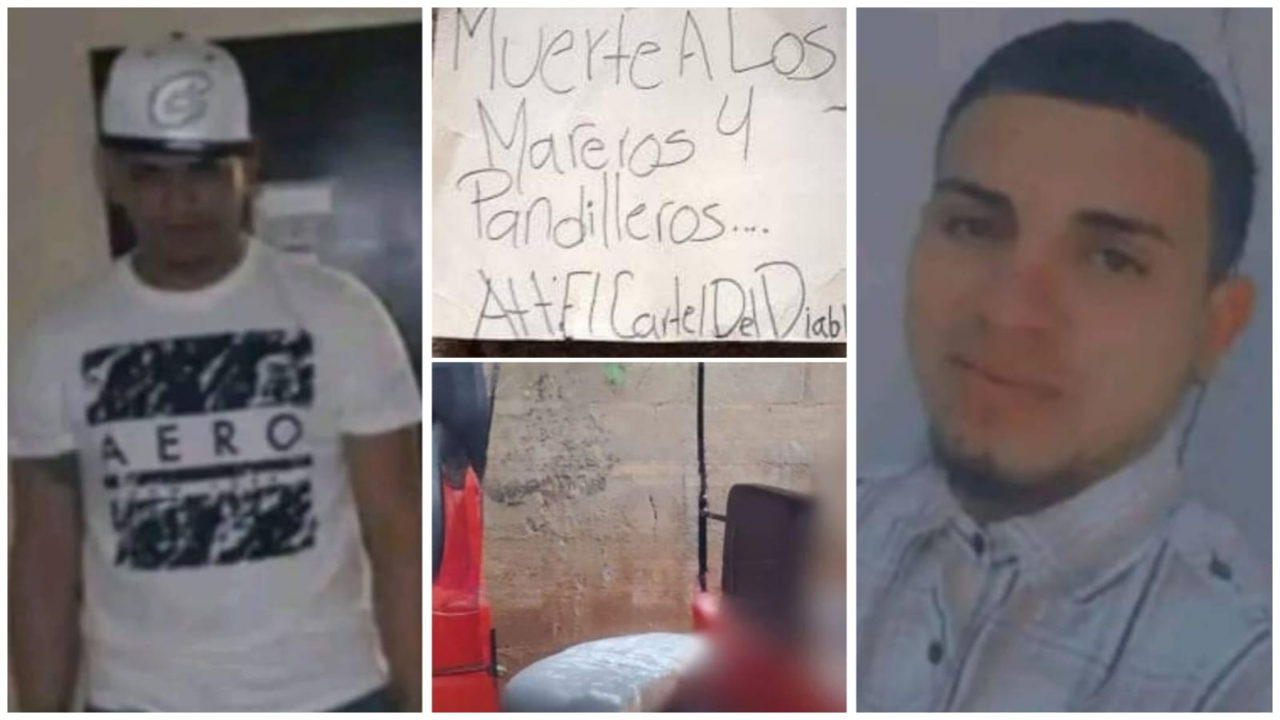 'Muerte a los mareros´; el mensaje que les dejaron a dos mototaxistas tras asesinarlos