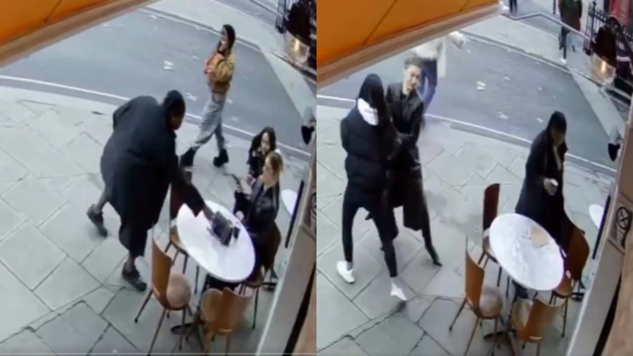 Mujer ataca a otras dos mientras estas disfrutaban de un café