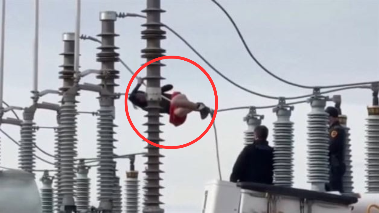 Mujer deja sin luz a cientos de personas al subirse a un transformador de alta tensión