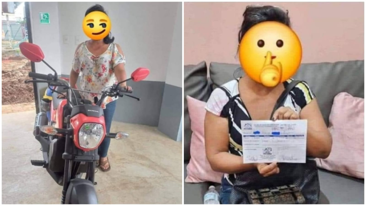 Mujer gana moto en rifa de un motel y asegura 'que no sabe cómo participó'
