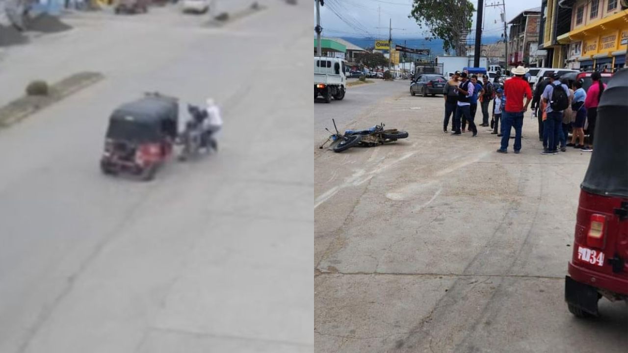 Así murió Marlen Mejía al impactar contra mototaxi en Ocotepeque