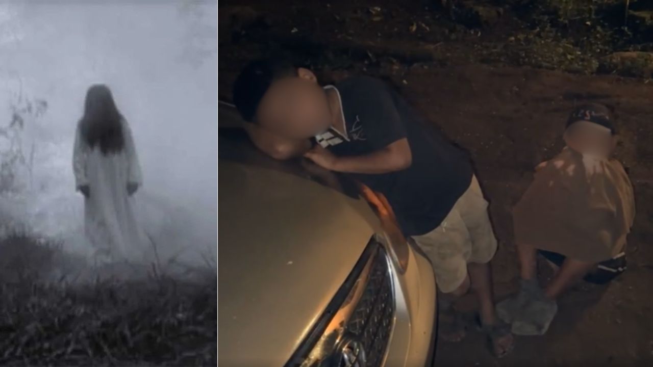 ¿La Llorona? Mujer vestida de blanco y con sangre llega a asustar a niños a su casa en Cortés