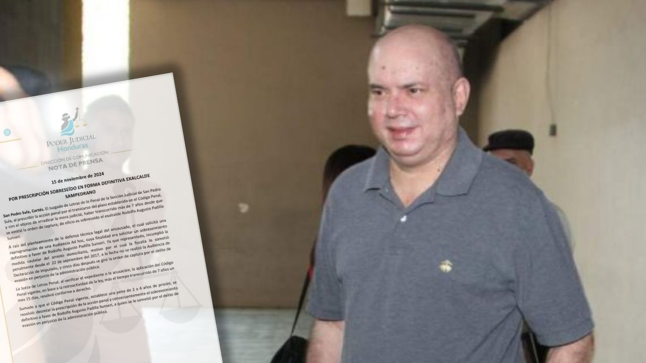 Sobreseído exalcalde Rodolfo Padilla Sunseri por prescripción de acción penal