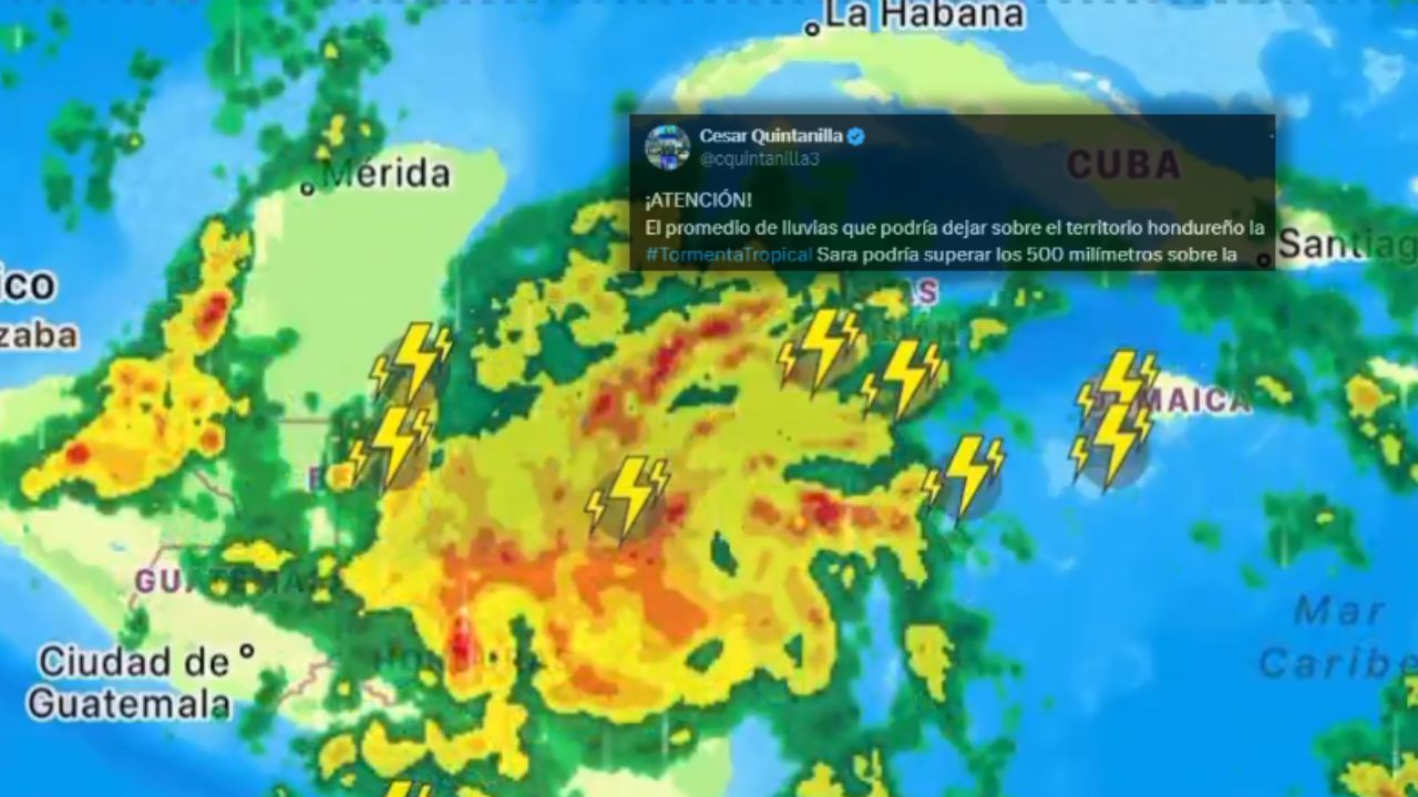 Inundaciones y derrumbes 'catastróficas y mortales' prevé el NHC sobre tormenta tropical Sara